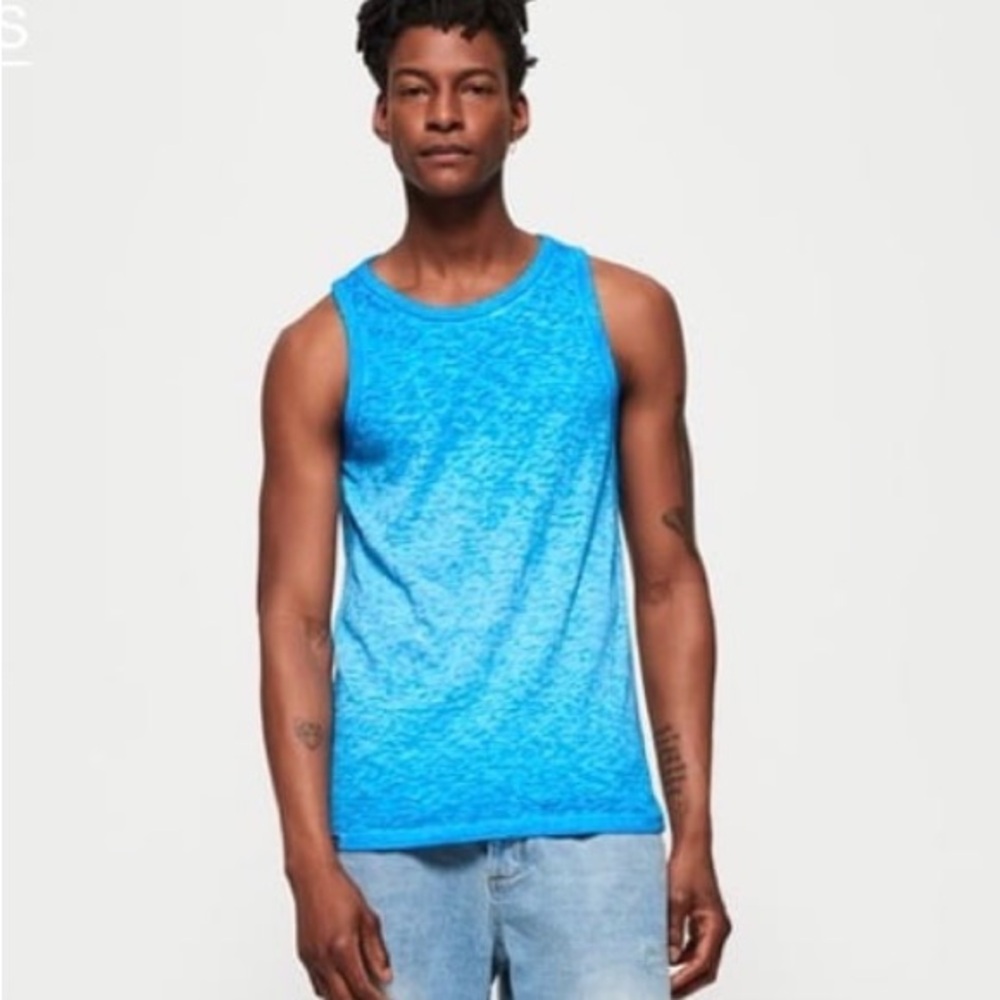 SUPERDRY Mens Low Roller Vest Top | S